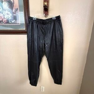 hue faux leather pants size X-Large